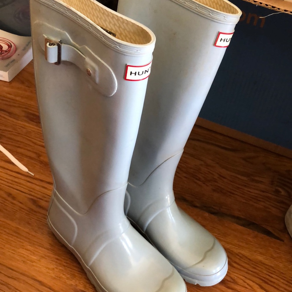 Hunter boots - baby blue